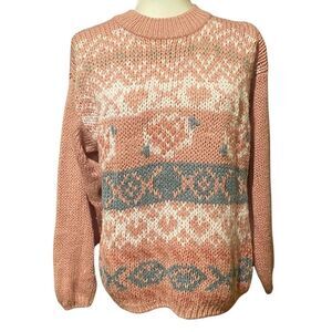 Shenanigans Hand Knitted Vintage  Sweater Size Medium